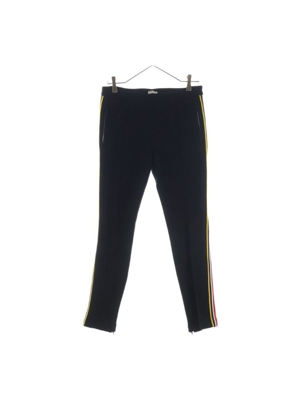 Miu Miu Side Line Nylon Track Pants Black S